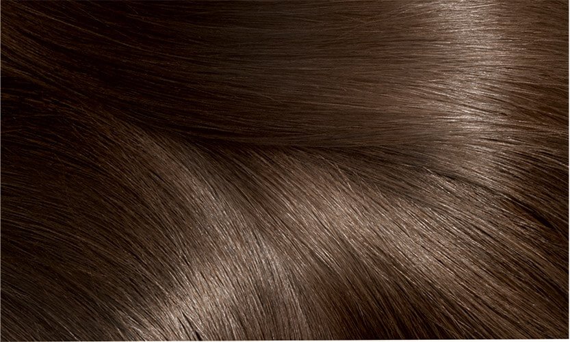 Haircolor 5 Light Brown Excellence Creme Hair Swatch